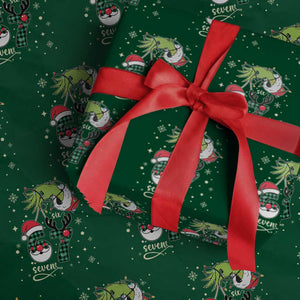 Funny Green Hand Six Seven Meme Wrapping Paper Roll Gen Z Alpha Xmas Gift TS12 Green Print Your Wear