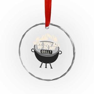 Funny Grilling Crystal Glass Ornament Why You All Up In My Grill BBQ Barbecue Smoking TS11 Print Your Wear