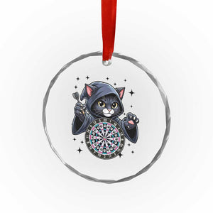 Funny Grim Reaper Cat Dart Player Crystal Glass Ornament Gothic Dartist Gift TS12 Print Your Wear