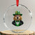 Funny Groundhog Leprechaun Crystal Glass Ornament Woodchuck Happy St Patrick's Day - Print Your Wear