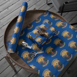 Funny Groundhog Whisperer Wrapping Paper Roll Screaming Woodchuck Mountain Forest TS11 Blue Print Your Wear