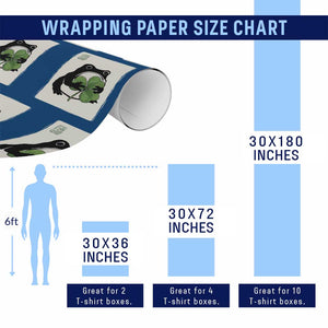 Funny Grumpy Frog Japanese St Patricks Day Wrapping Paper Roll TS11 Print Your Wear