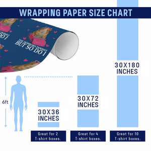 Funny Guinea Pig Lover Gift Wrapping Paper Roll The Horrors Persist But So Do I TS12 Print Your Wear