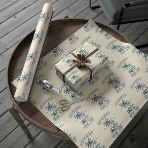 Funny Gulf Of Mexico Social Club Stay Salty Always And Forever Wrapping Paper Roll Coconut Tree Cocktail TS11 Beige Print Your Wear