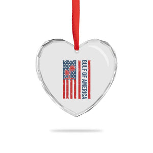 Funny Gulf Of US America Est 2025 Heart Crystal Glass Ornament USA American Flag TS02 Print Your Wear
