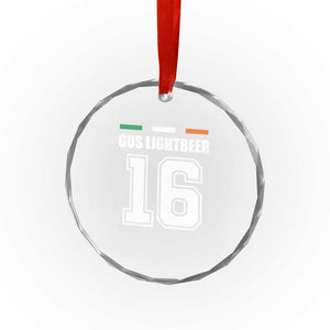 Funny Gus Lightbeer 16 Crystal Glass Ornament Ireland Irish Name St. Patricks Day Drinking Pub - Print Your Wear