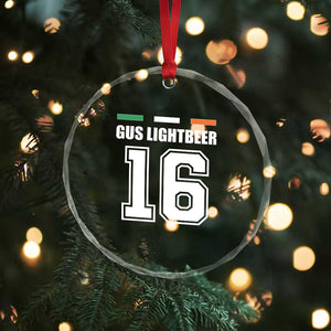 Funny Gus Lightbeer 16 Crystal Glass Ornament Ireland Irish Name St. Patricks Day Drinking Pub - Print Your Wear