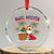 Funny Haitian Xmas Crystal Glass Ornament Nwel Ayisen Creole Santa Palm Tree TS09 Transparent Glass 3'' Circle Print Your Wear