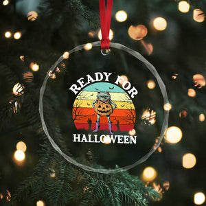 Funny Halloween Frog Crystal Glass Ornament Retro Spooky Season Funny Frogs Costume TS10 Print Your Wear