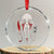Funny Halloween Scary Face Ghost Crystal Glass Ornament Horror Slasher Bloody Knife TS11 Transparent Glass 3'' Circle Print Your Wear