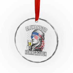 Funny Hamilton Drinking Crystal Glass Ornament Alexander Hammeredton 4th of July Beer Merica Flag TS10 Print Your Wear