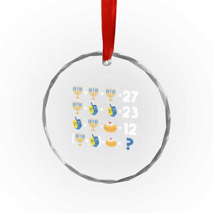 Funny Hanukkah 67 Math Crystal Glass Ornament Teacher Chanukah Six Seven Meme TS11 Print Your Wear