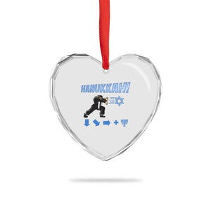 Funny Hanukkah Arcade Game Heart Crystal Glass Ornament Jewish Fighter Menorah Star Of David TS11 Print Your Wear