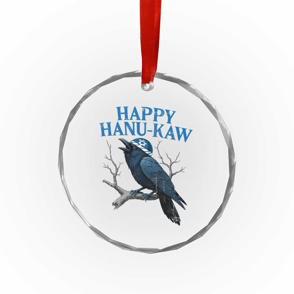 Funny Hanukkah Crow Crystal Glass Ornament Happy Hanukaw Jewish Holiday TS11 Print Your Wear