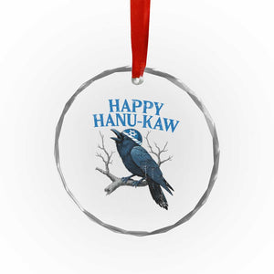 Funny Hanukkah Crow Crystal Glass Ornament Happy Hanukaw Jewish Holiday TS11 Print Your Wear