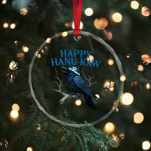 Funny Hanukkah Crow Crystal Glass Ornament Happy Hanukaw Jewish Holiday TS11 Print Your Wear