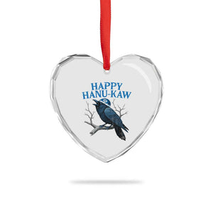 Funny Hanukkah Crow Heart Crystal Glass Ornament Happy Hanukaw Jewish Holiday TS11 Print Your Wear