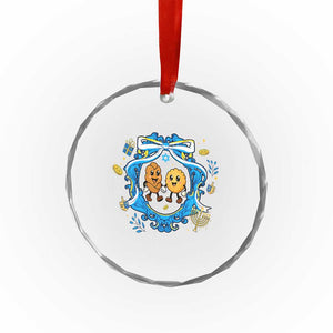 Funny Hanukkah Crystal Glass Ornament Challah And Latke Cute Food Lover Gift TS12 Print Your Wear