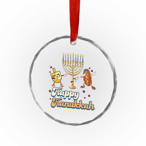 Funny Hanukkah Crystal Glass Ornament Dab Dreidel Menorah Challah Gift TS12 Print Your Wear