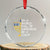 Funny Hanukkah Crystal Glass Ornament In A World Full Of Darkness Be A Light Menorah TS11 Transparent Glass 3'' Circle Print Your Wear