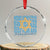 Funny Hanukkah Crystal Glass Ornament Kiss My Ass Kiss His Ass Kiss Your Ass TS09 Transparent Glass 3'' Circle Print Your Wear