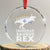 Funny Hanukkah Crystal Glass Ornament Menorah Saurus Rex Dinosaur David Star TS11 Transparent Glass 3'' Circle Print Your Wear