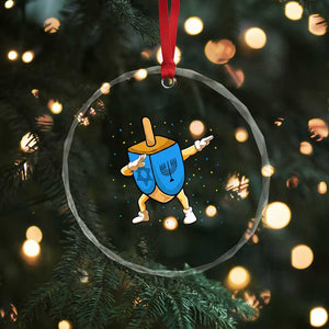 Funny Hanukkah Dreidel Dabbing Holiday Gift Crystal Glass Ornament TS12 Print Your Wear