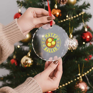Funny Hanukkah Food Lover Gift Crystal Glass Ornament Matzo Baller TS12 Print Your Wear