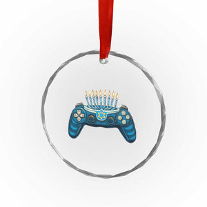 Funny Hanukkah Gamer Gaming Crystal Glass Ornament TS09 Print Your Wear
