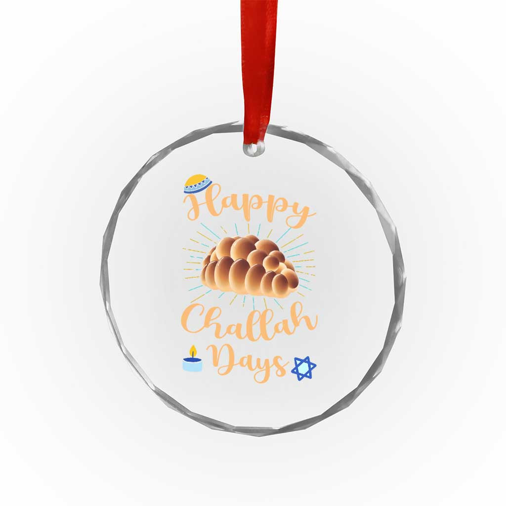 Funny Hanukkah Happy Challah Days Crystal Glass Ornament Jewish Gift TS12 Print Your Wear