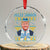 Funny Hanukkah Trump Crystal Glass Ornament Feliz Januca Jewish Sephardic Ladino TS09 Transparent Glass 3'' Circle Print Your Wear