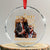 Funny Hanukkah Trump Crystal Glass Ornament Feliz Januca Ladino Jewish Sephardic TS09 Transparent Glass 3'' Circle Print Your Wear