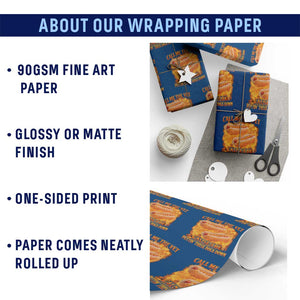 Funny Hard Hot Dog Meme Wrapping Paper Roll Call Me The Vet Cause I Be Bootleg TS10 Print Your Wear