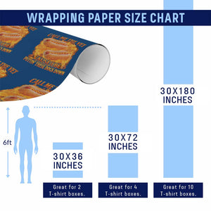 Funny Hard Hot Dog Meme Wrapping Paper Roll Call Me The Vet Cause I Be Bootleg TS10 Print Your Wear