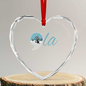 Funny Harris Xmas Heart Crystal Glass Ornament Comma La Kamala Snowglobe Black Cat Xmas TS11 Transparent Glass 3'' Heart Print Your Wear