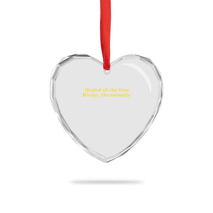 Funny Heated All The Time Rivalry Occasionally Heart Crystal Glass Ornament LGBT Hockey Romance TS11 Print Your Wear