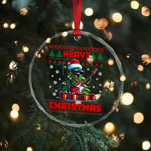 Funny Heavy Xmas Rock Band Guitarist Crystal Glass Ornament TS09 Print Your Wear