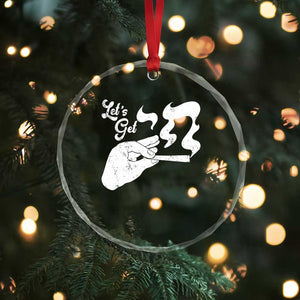 Funny Hebrew Crystal Glass Ornament Let's Get Chai Jewish Vintage Cigarette TS11 Print Your Wear