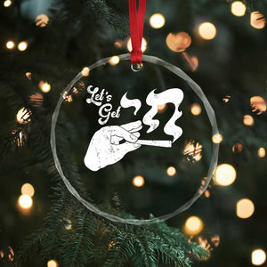 Funny Hebrew Crystal Glass Ornament Let's Get Chai Jewish Vintage Cigarette TS11 Print Your Wear