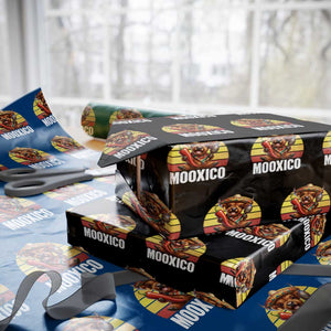 Funny Highland Cow MooXico Wrapping Paper Roll Cinco De Mayo Fiesta Party TS12 Black Print Your Wear