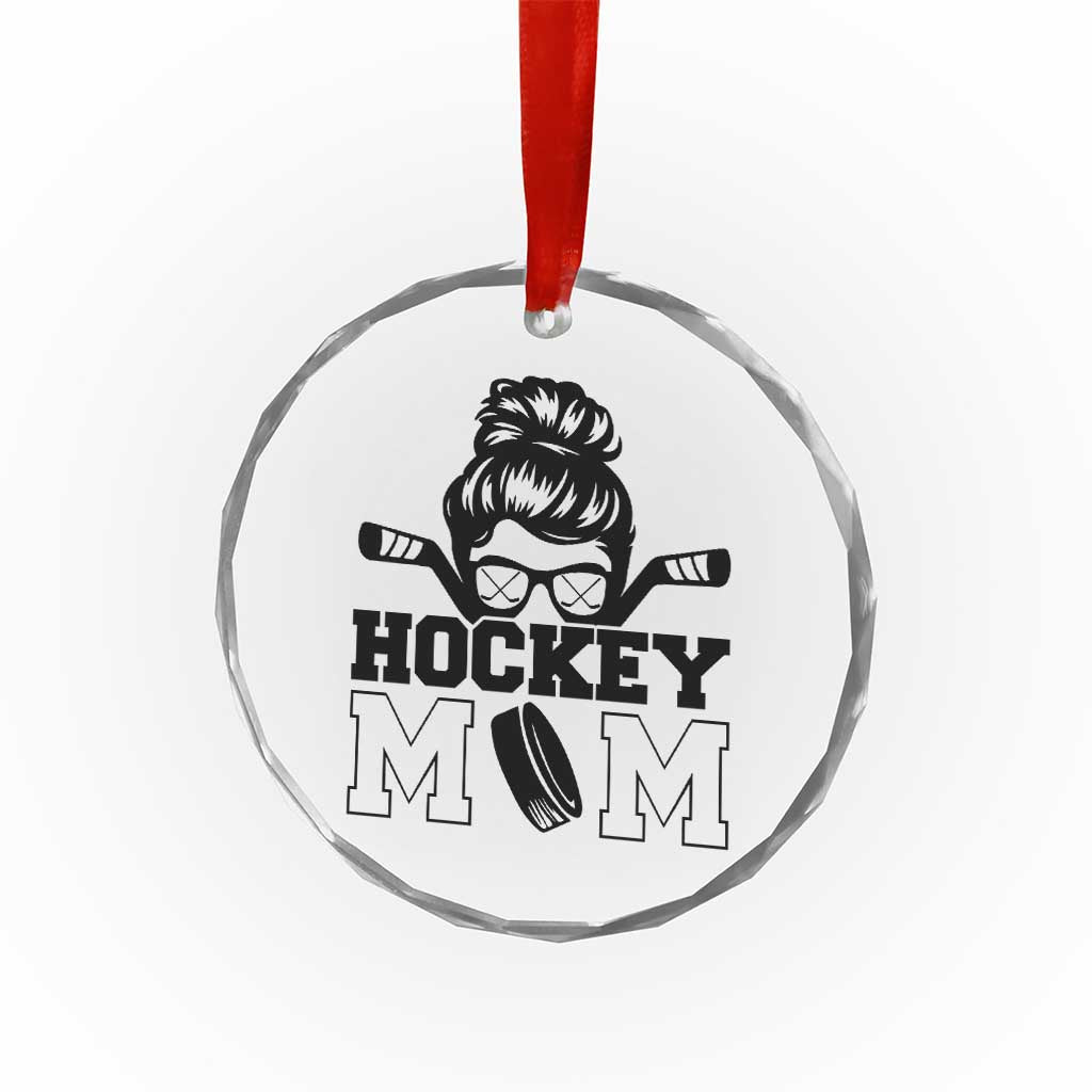 Funny Hockey Mom Quote Crystal Glass Ornament Gift For Hockey Lovers TS12 Print Your Wear