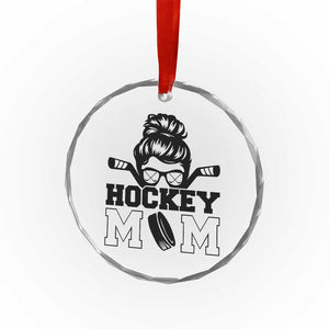 Funny Hockey Mom Quote Crystal Glass Ornament Gift For Hockey Lovers TS12 Print Your Wear