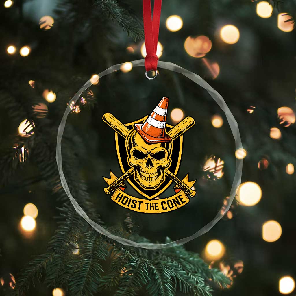 Funny Hoist The Cone Skull Crystal Glass Ornament IYKYK Meme Gritty Victory Celebration Sports Fan TS02 Print Your Wear