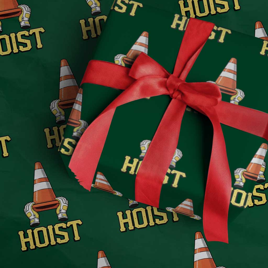 Funny Hoist The Cone Trophy Wrapping Paper Roll IYKYK Meme Sports Fan Victory Celebration TS02 Green Print Your Wear