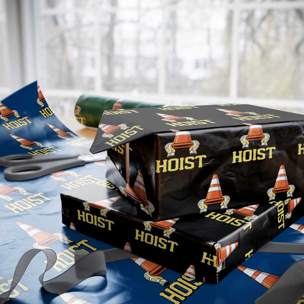 Funny Hoist The Cone Trophy Wrapping Paper Roll IYKYK Meme Sports Fan Victory Celebration TS02 Black Print Your Wear