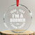 Funny I Am A Boomer And I Know Things Crystal Glass Ornament Baby Boomer Generation TS11 Transparent Glass 3'' Circle Print Your Wear