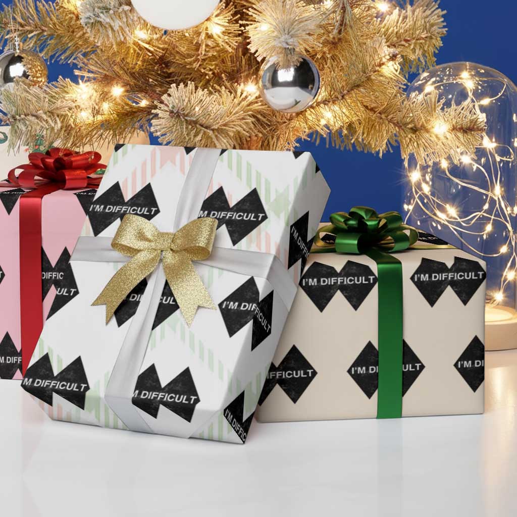 Funny I Am Difficult Double Black Diamond Ski Snowboard Wrapping Paper Roll TS11 Print Your Wear
