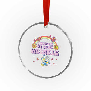 Funny I Bleach My Stink Wrinkle Crystal Glass Ornament Gag Adult Humor Rainbow Bleach Bottle TS11 Print Your Wear