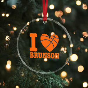 Funny I Love Brunson Name Crystal Glass Ornament Hoops Fan Gift TS12 Print Your Wear