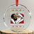 Funny I Saw Diddy Kissing Santa Claus Xmas Mistletoe Crystal Glass Ornament TS11 Transparent Glass 3'' Circle Print Your Wear